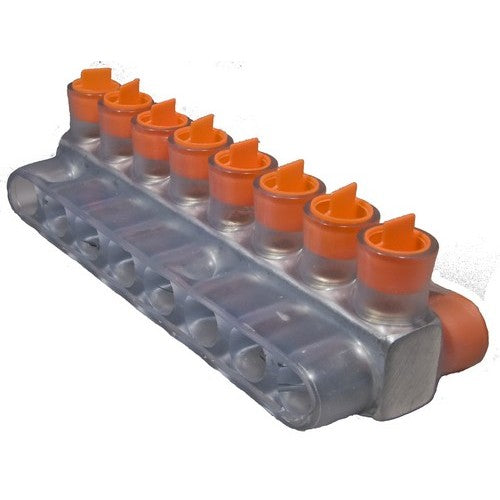 Morris 97402 Clear  Insulated Multi-Cable Connector – Dual Entry 8 Ports 250 – 6 Online Sale
