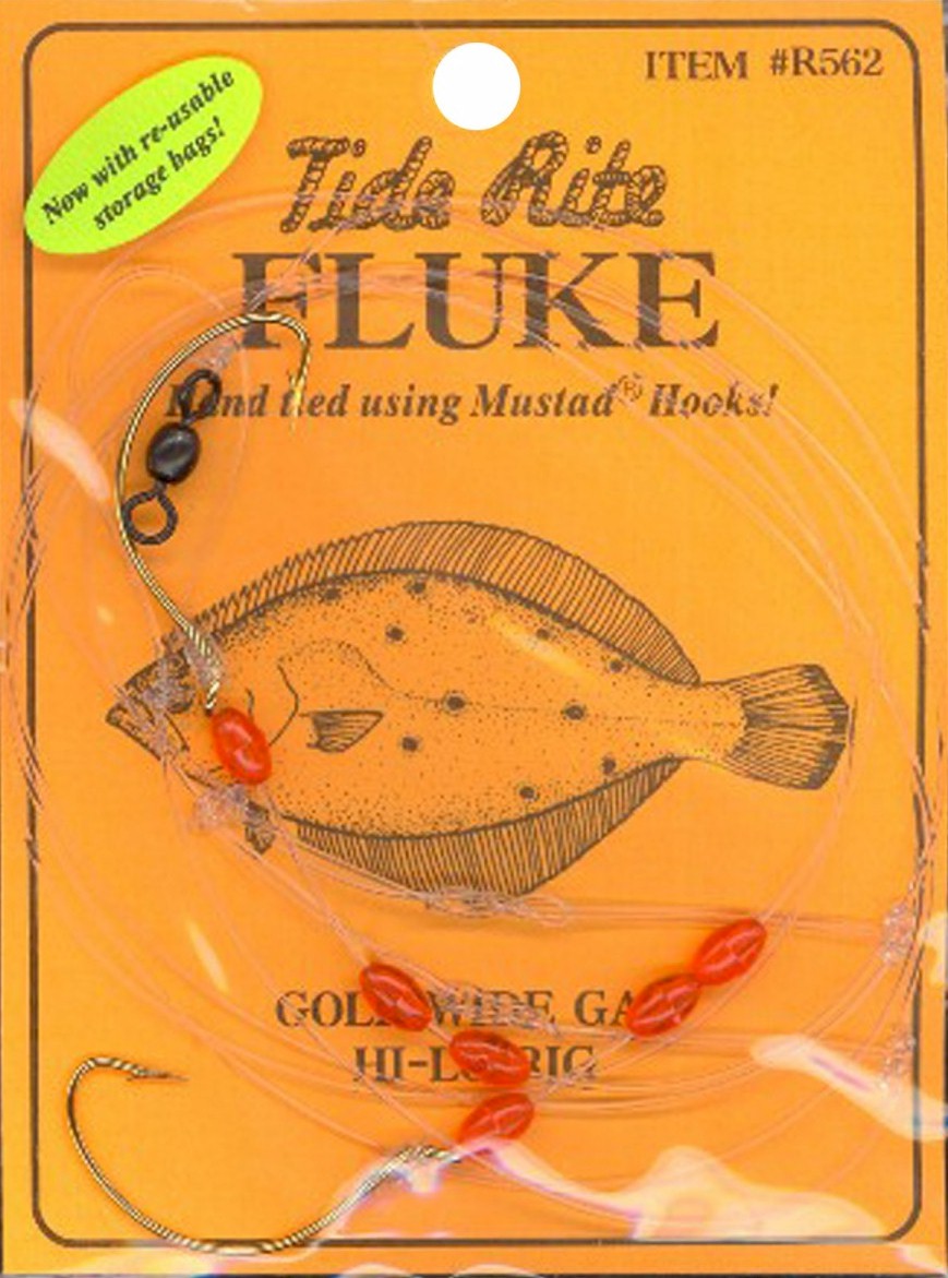 Tide Rite R562 Hi-Lo Wide Gap Hook with Bead Fluke Rig Sale