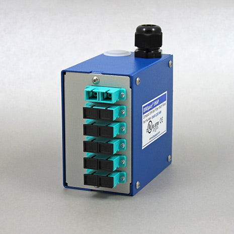 DINSpace SNAP-12SC-MM OM3 Compact Fiber Optic Patch Panel, 12 Ports Online now