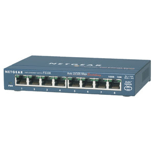 NETGEAR FS108 ProSafe 8-Port 10/100 Desktop Switch on Sale
