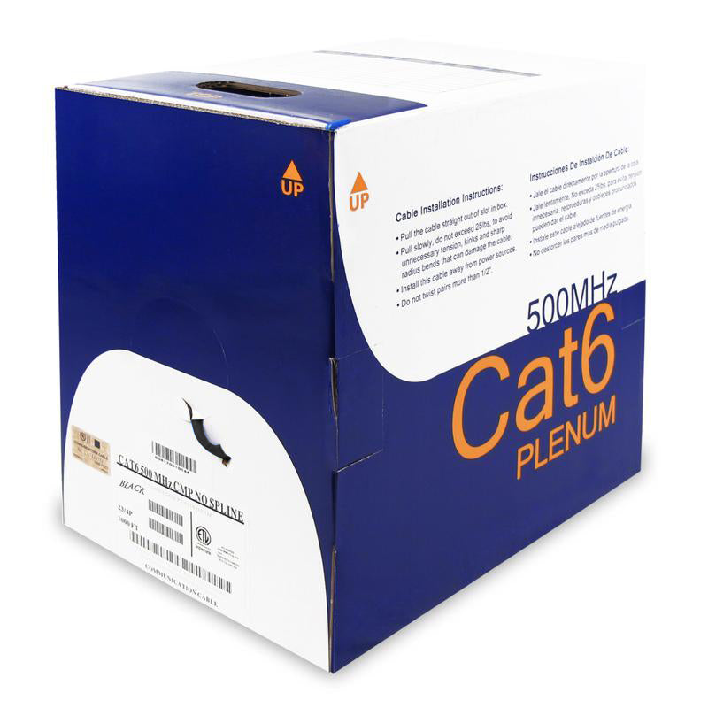 NetStrand 1000ft Solid Plenum Cat6 Cable – 23AWG 550MHz CMP, UL Hot on Sale
