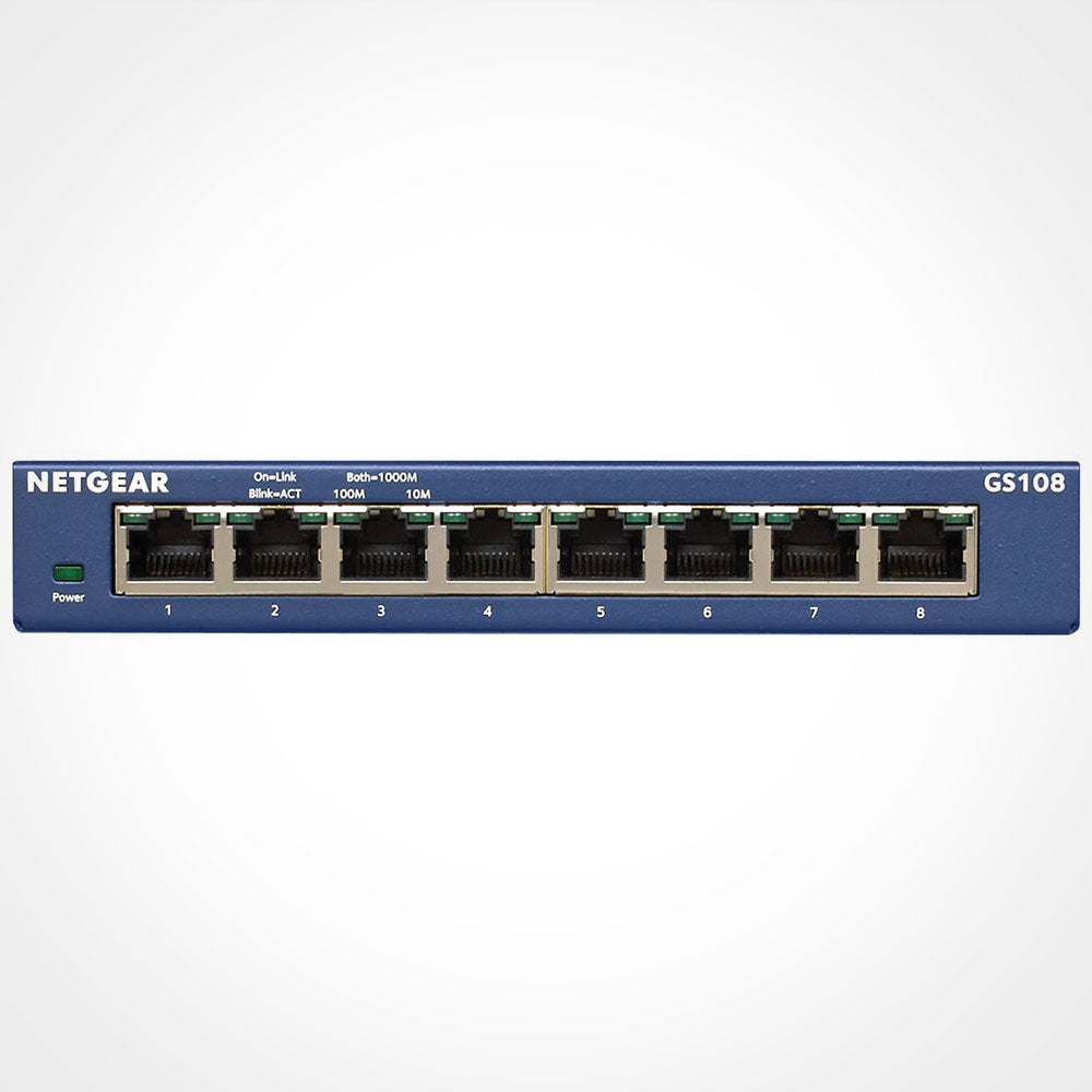 NETGEAR GS108 ProSafe 8-Port 10/100/1000Mbps Gigabit Ethernet Switch Hot on Sale