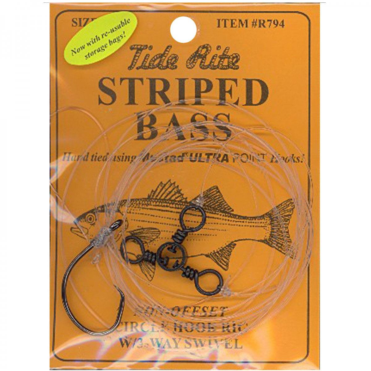 Tide Rite Striped Bass Bait Rig In-Line Circle w/ 3-Way on Sale