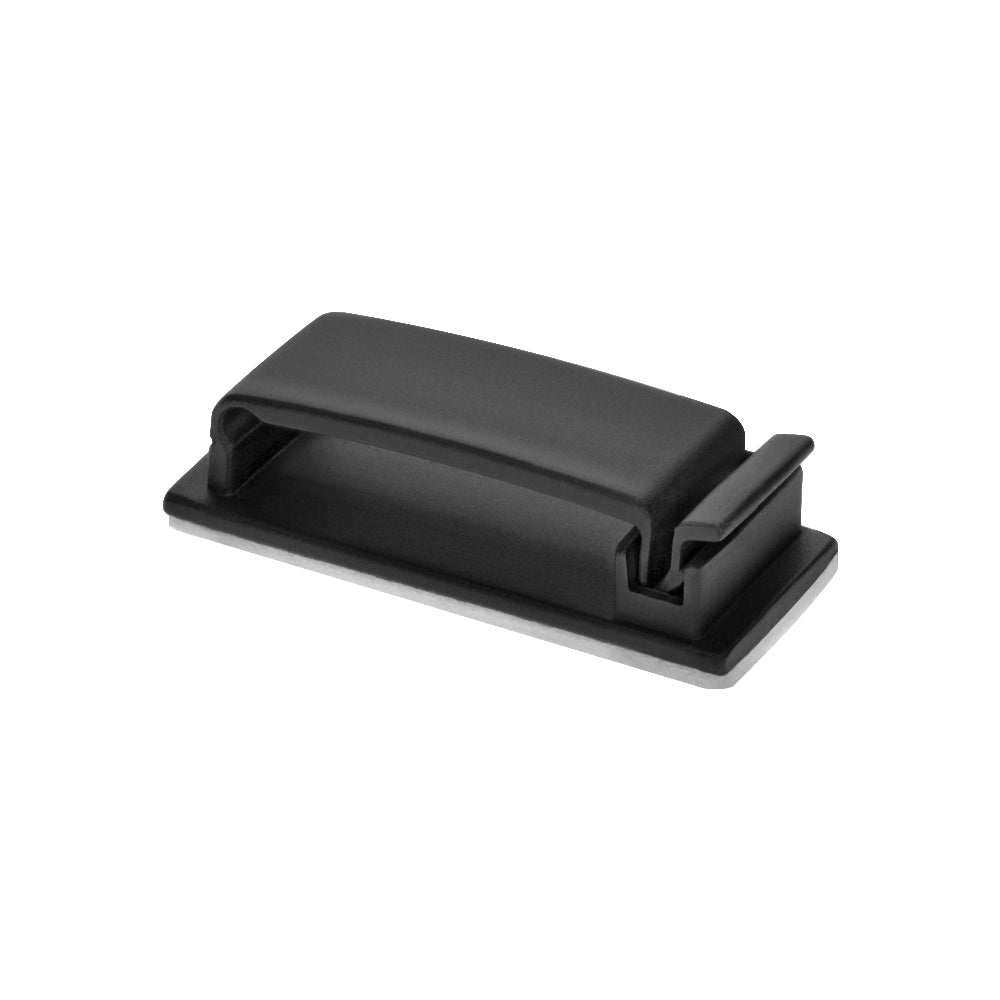 Nylon Self Adhesive Cable Management Clip Long Type 45x19mm L, 100-Pack Online now