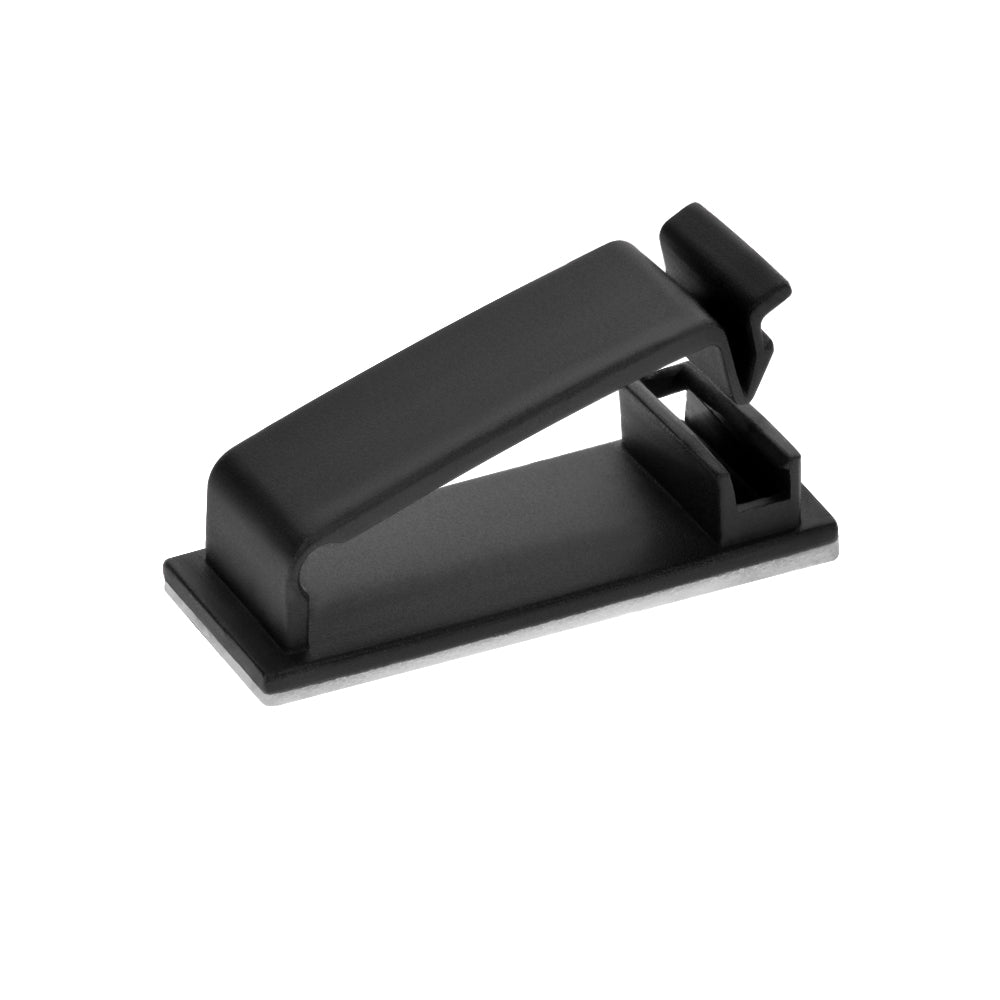 Nylon Self Adhesive Cable Management Clip Long Type 45x19mm L, 100-Pack Online now