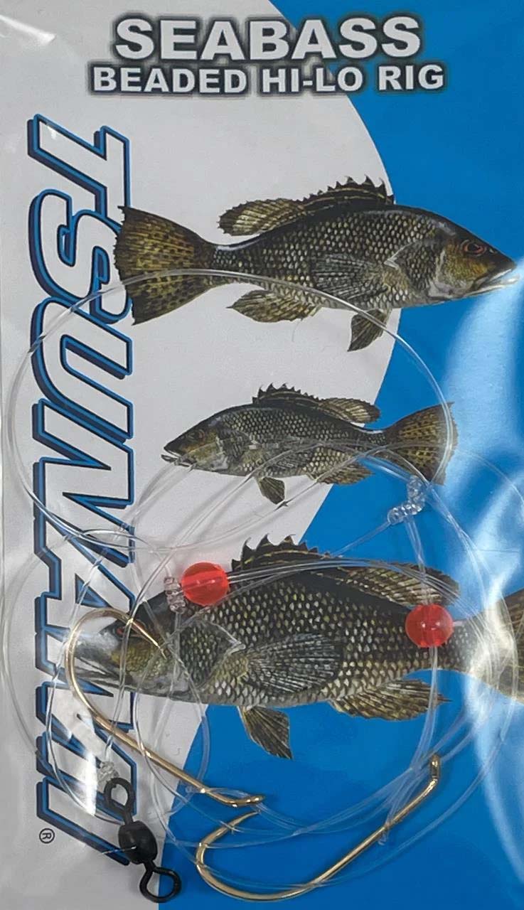 Tsunami Sea Bass Beaded Hi-Lo Rig Online Hot Sale