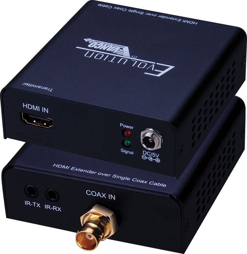 Evolution HDMI® over Single Coax Extender w/IR, 1080p, 396ft/120m Supply