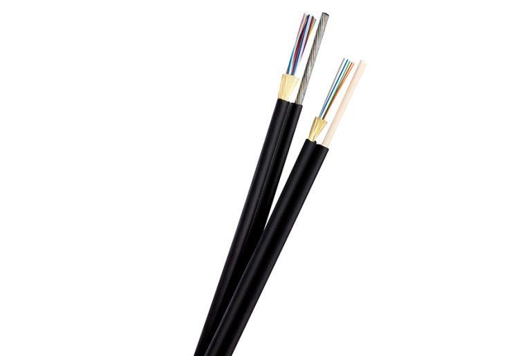 Aerial Fiber, Polyethylene Multimode, 10 Gig OM4, Outdoor Cable with Messenger Supply