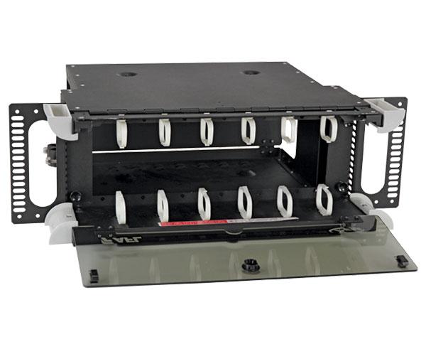 AFL XFM Fiber Patch Panel, Fixed, 4U, 12 Adapter Panel Capacity Supply