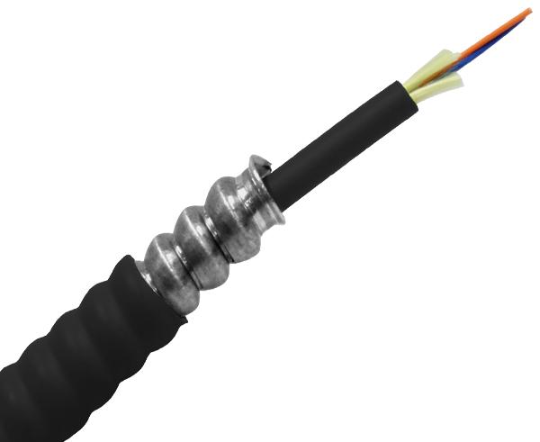 Armored Distribution, Riser Fiber Optic Cable, Multimode OM3, Corning Fiber, Indoor/Outdoor, OFCR (Per Foot) Online