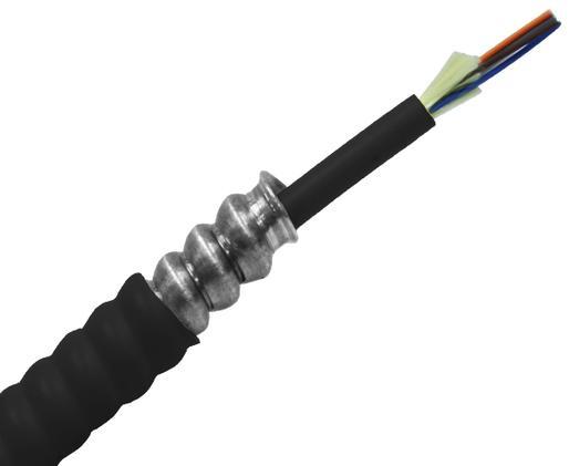 Armored Distribution, Riser Fiber Optic Cable, Multimode OM3, Corning Fiber, Indoor/Outdoor, OFCR (Per Foot) Online
