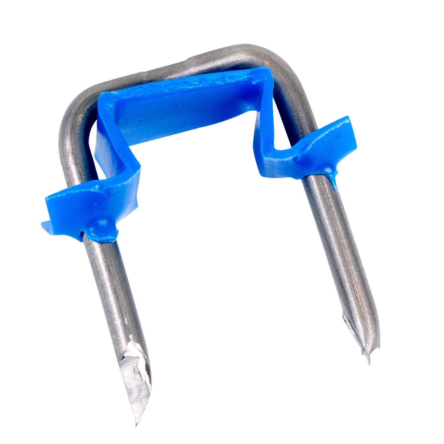 Gardner Bender 1/2 in (13 mm), Metal Staple w/Polyethylene Insulated Strap, 2 Cond #12 and #14 NM, Blue Fashion