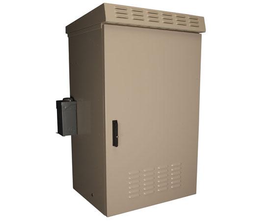 Backhaul Network Cabinet, 21RU Environmentally Controlled, Wall Unistrut Mount Hot on Sale