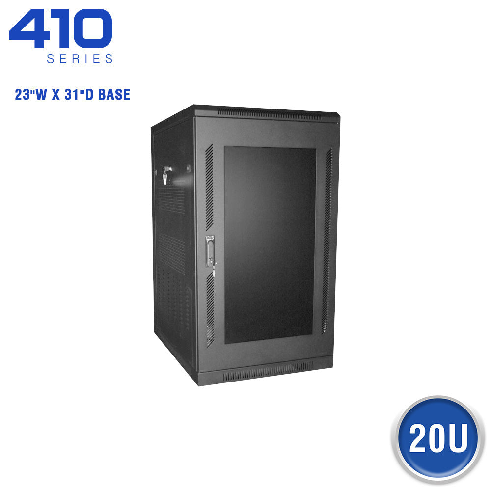 Quest Floor Enclosure w/ Smoked Acrylic Door, 23″W x 31″D – 20U Hot on Sale
