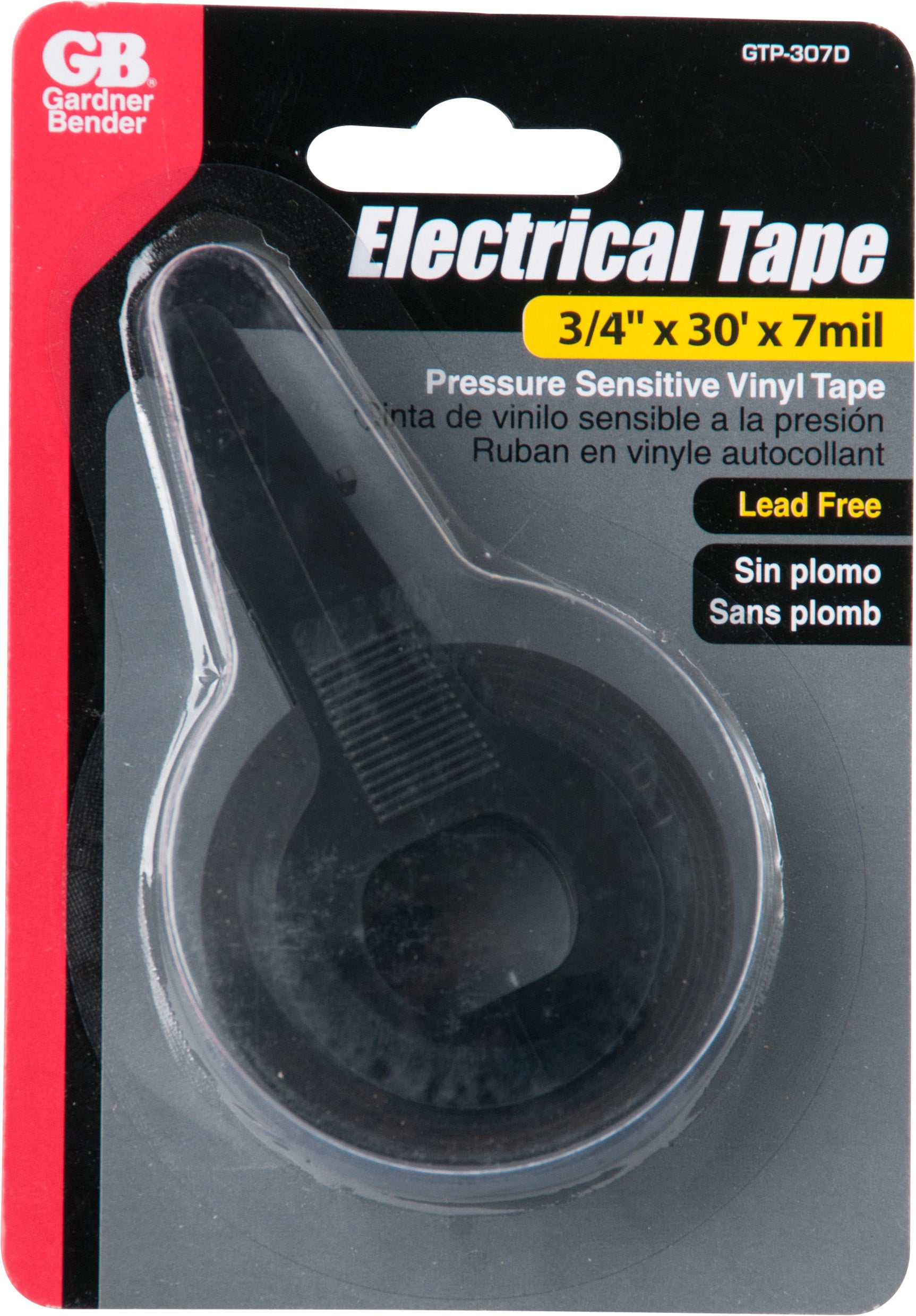 Gardner Bender All Weather Black Pressure Sensitive Vinyl Tape with Dispenser, GTP-307WD Sale