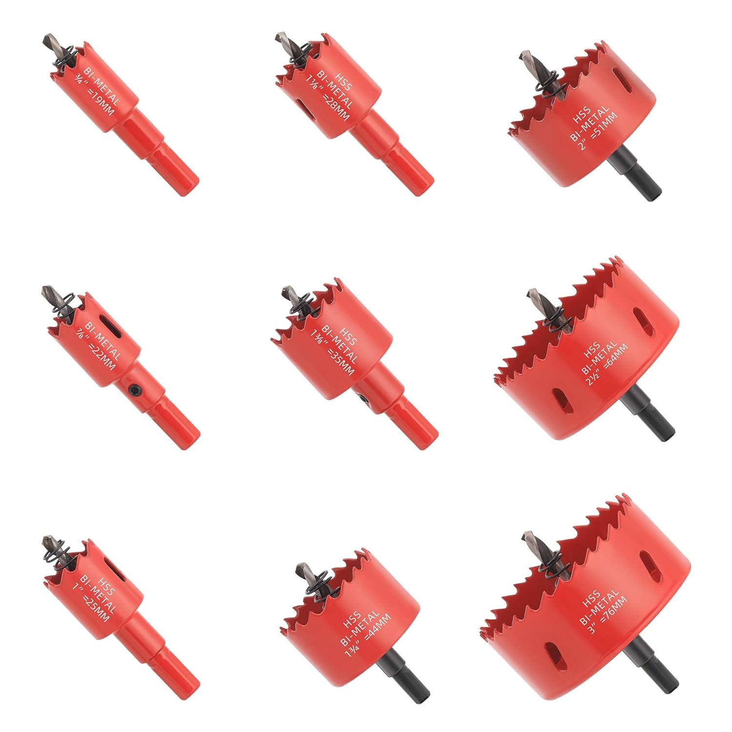 Metal Hole Saw Kit – 9 Pcs on Sale