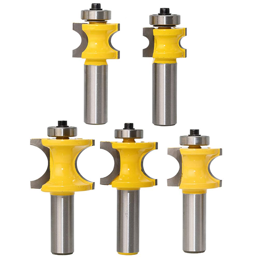 Fivalo – Bullnose Beading Router Bits Set 5 Bit 1/2-Inch Shank Discount
