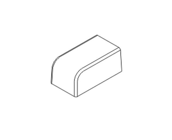 E-Z Duct End Cap Connector (For E-Z-58 Raceways), White Online Sale