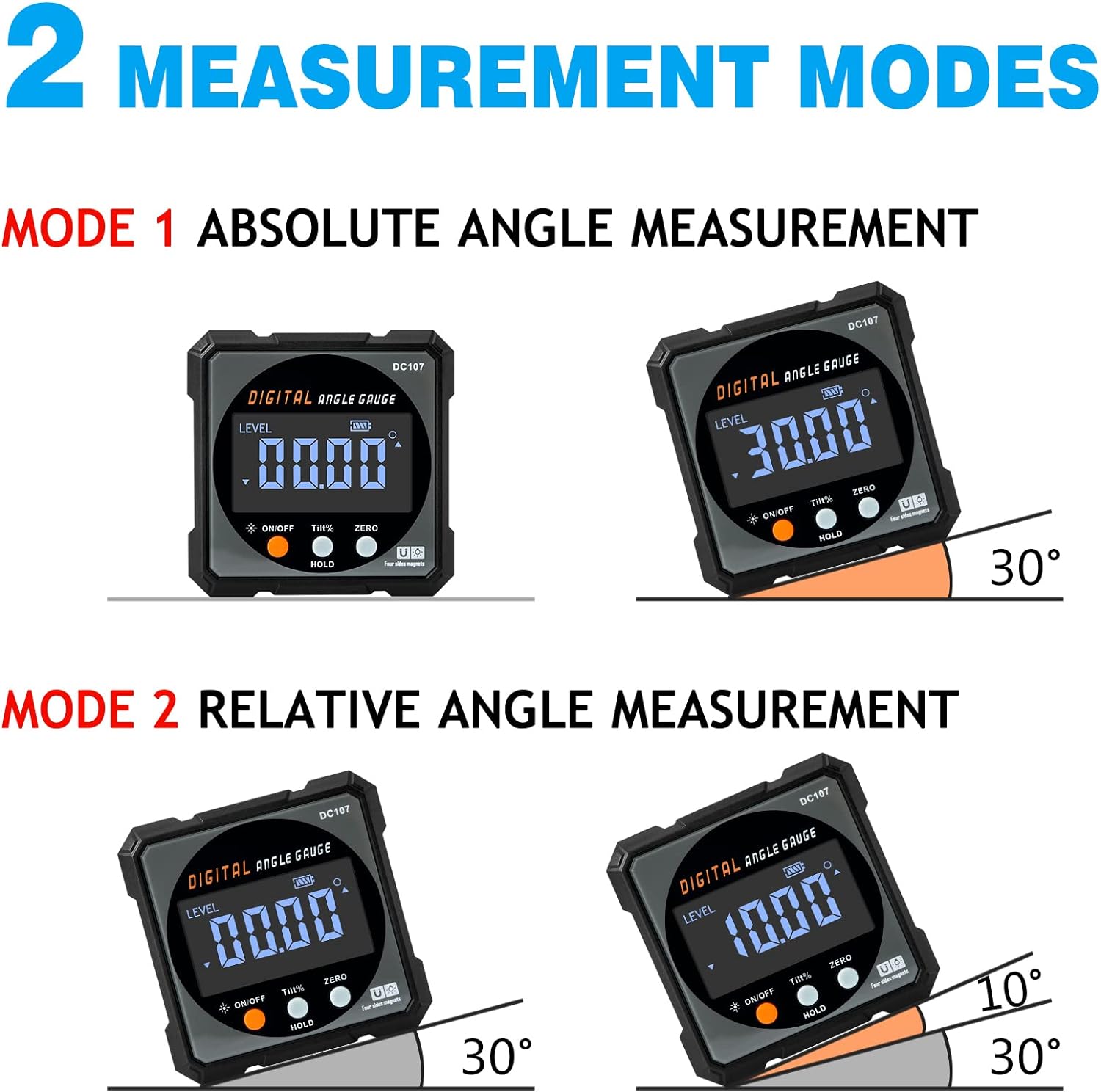 Digital Angle Finder with Electronic Laser Supply
