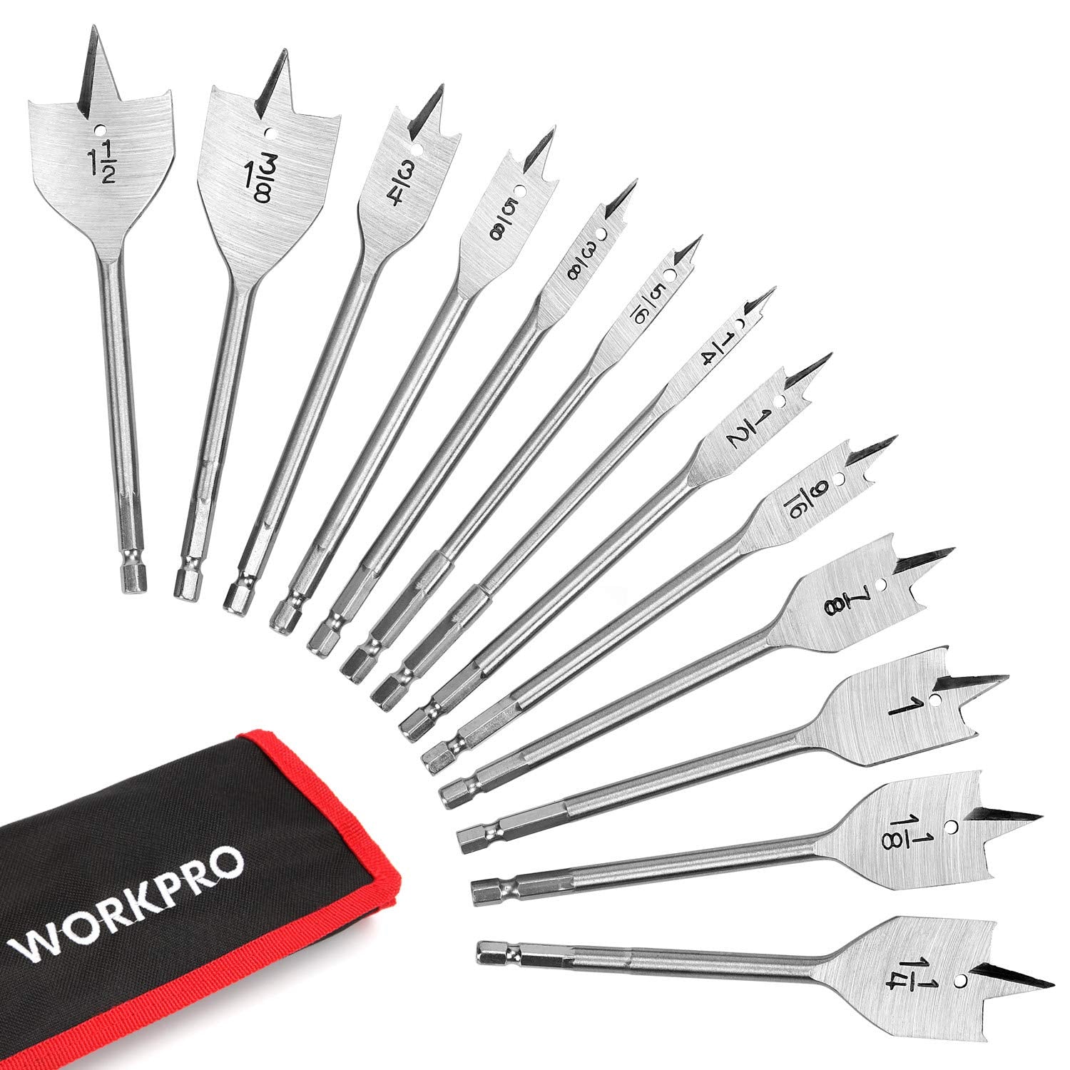 Spade Drill Bit Set 13-Piece Supply