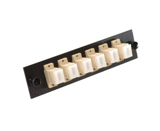 Fiber Adapter Panel, Multimode, 6 SC Simplex Couplers Hot on Sale