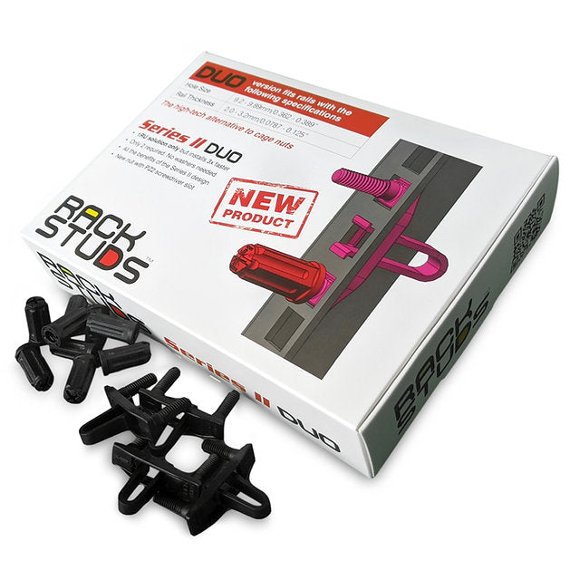 Rackstuds DUO50 1RU Rack Mount Solution Series II – No More Cage Nuts! The Easiest and Safest Server Rack Solution in 19″ Racks with Square Punched Vertical Rails | 50-Pack, Universal Version Discount