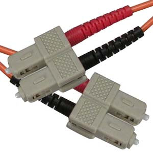 SC-SC Multimode OM2 Duplex 50/125 Fiber Patch Cable, UL, ROHS Supply