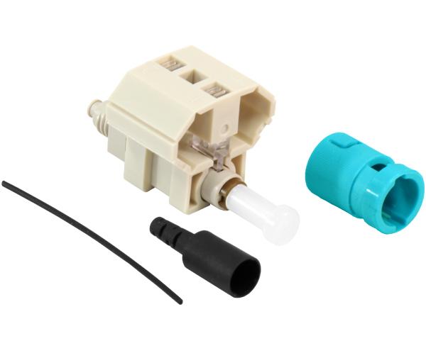 Fiber Optic FAST Connector, Pre-Polished, Multimode, 50/125 10 Gig OM3/OM4, ST, 6 Pack Online Sale