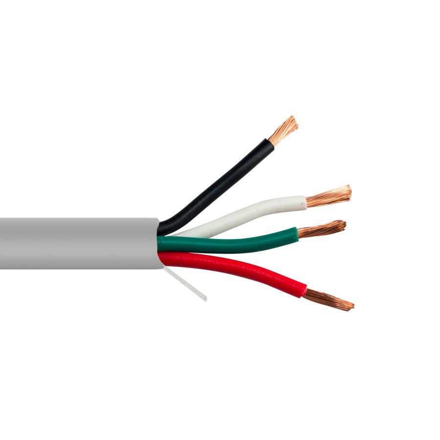 SCP 4C/16 AWG Stranded PVC Security Audio Alarm Cable, Gray – 1000ft Box Online