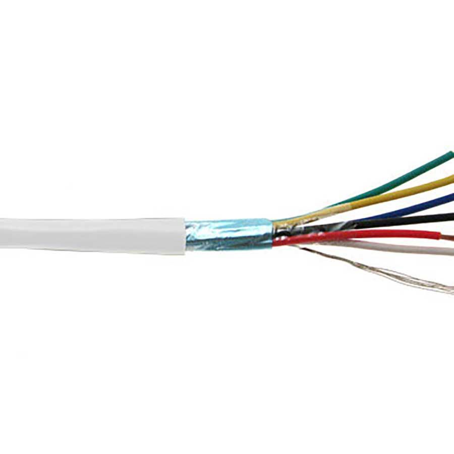 SCP 6C/22 AWG Stranded Shielded Plenum w/ Drain, White – 1000ft Spool Online Sale
