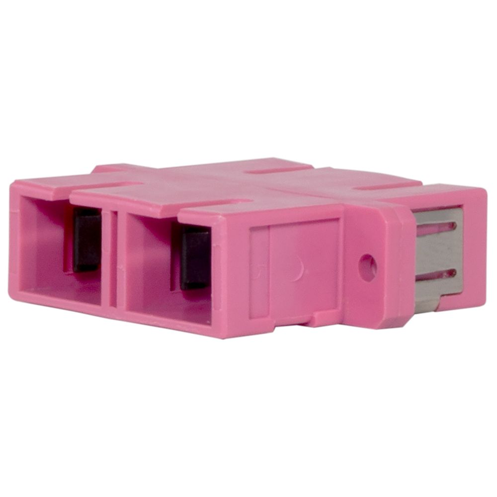 SCP Duplex SC/SC Multimode Panel Mount Coupler 29mm –  OM4 (Pink), UPC Polish Type Discount