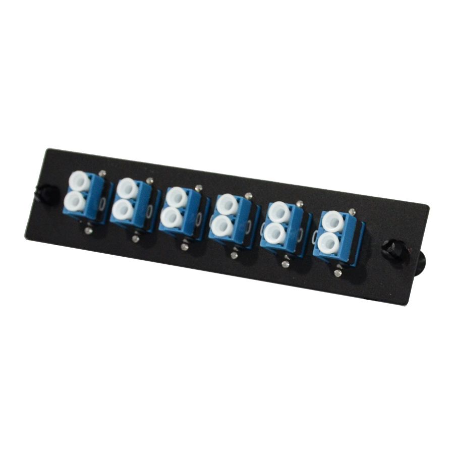 SCP Duplex LC Single-Mode Fiber LGX Adapter Plate – OS2 9/125 Adapters (Blue) Online Sale