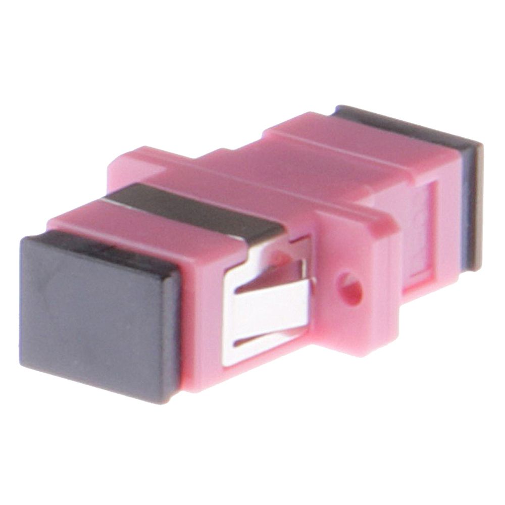 SCP Simplex SC/SC Multimode Panel Mount Coupler 13mm Female/Female –  OM4 (Pink), UPC Polish Type Sale