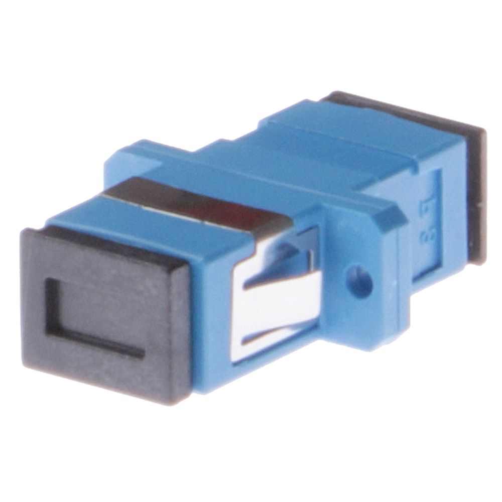 SCP Simplex SC/SC Single-Mode Panel Mount Coupler 13mm Female/Female – OS2 (Blue), UPC Polish Type Fashion