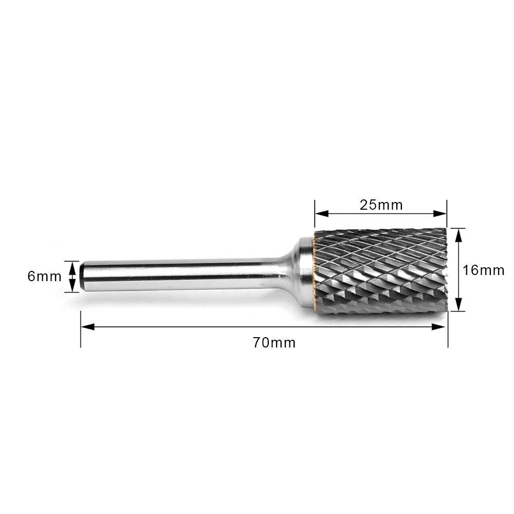 Carbide Burr B1625M06 Cylinderical End Cut OMNI Range Head D 16 x 25mm, 6mm Shank, 70mm Full Length Online Sale