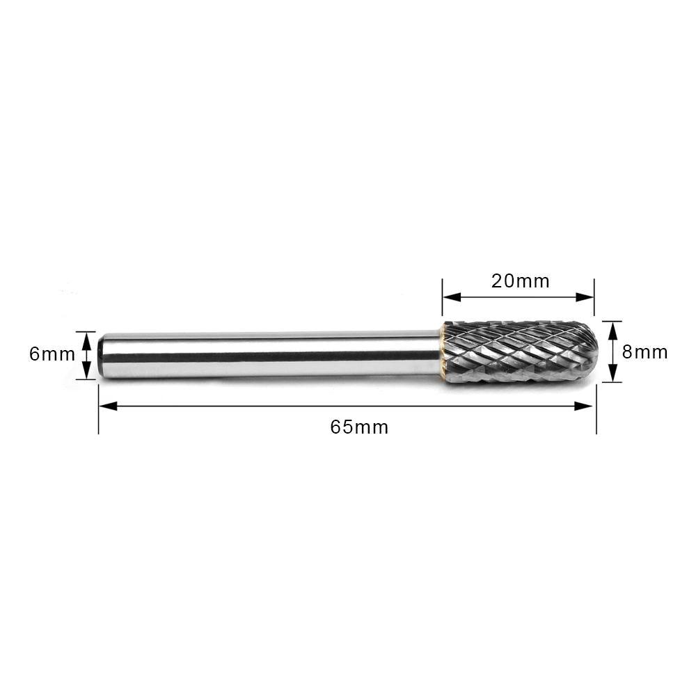 Carbide Burr C0820M06 Cylinderical Ball Nose OMNI Range Head D 8 x 20mm, 6mm Shank, 65mm Full Length Online Hot Sale