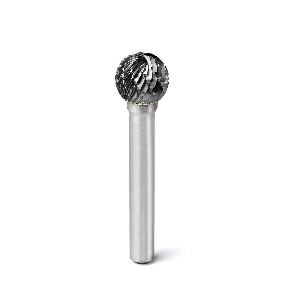 Carbide Burr D1210M06 Ball Shape OMNI Range Head D 12 x 10mm, 6mm Shank, 55mm Full Length on Sale