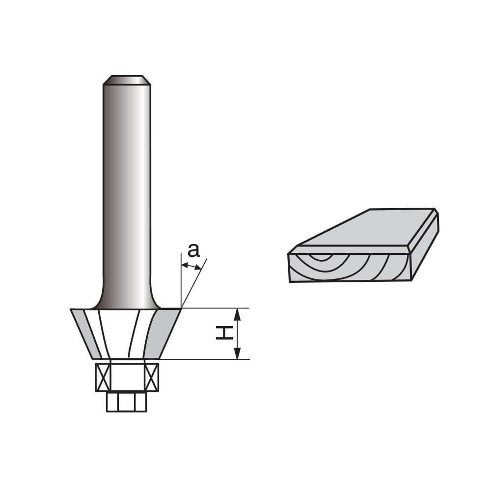 Bevel Trim Router Bit-2 Flutes Supply