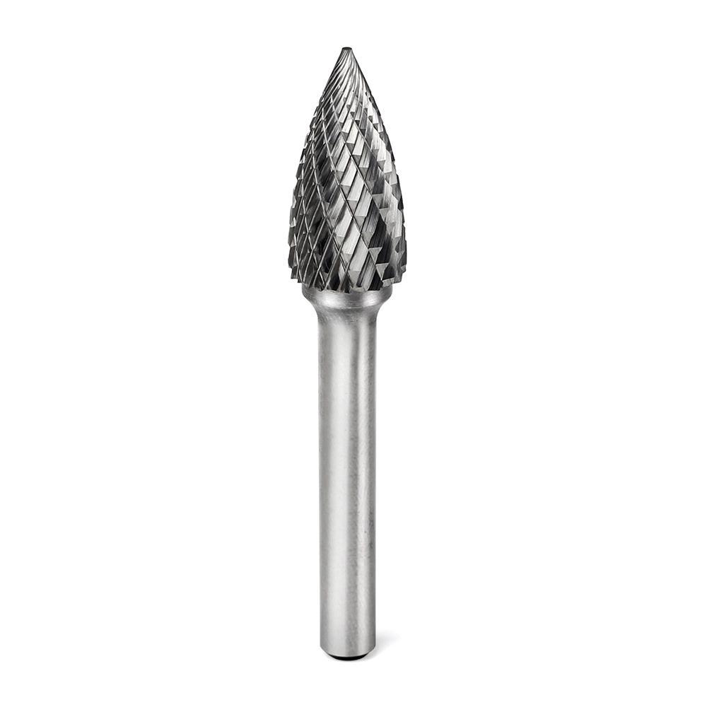 Carbide Burr G1225M06 Point Tree Shape OMNI Range Head D 12 x 25mm, 6mm Shank, 70mm Full Length Online Sale