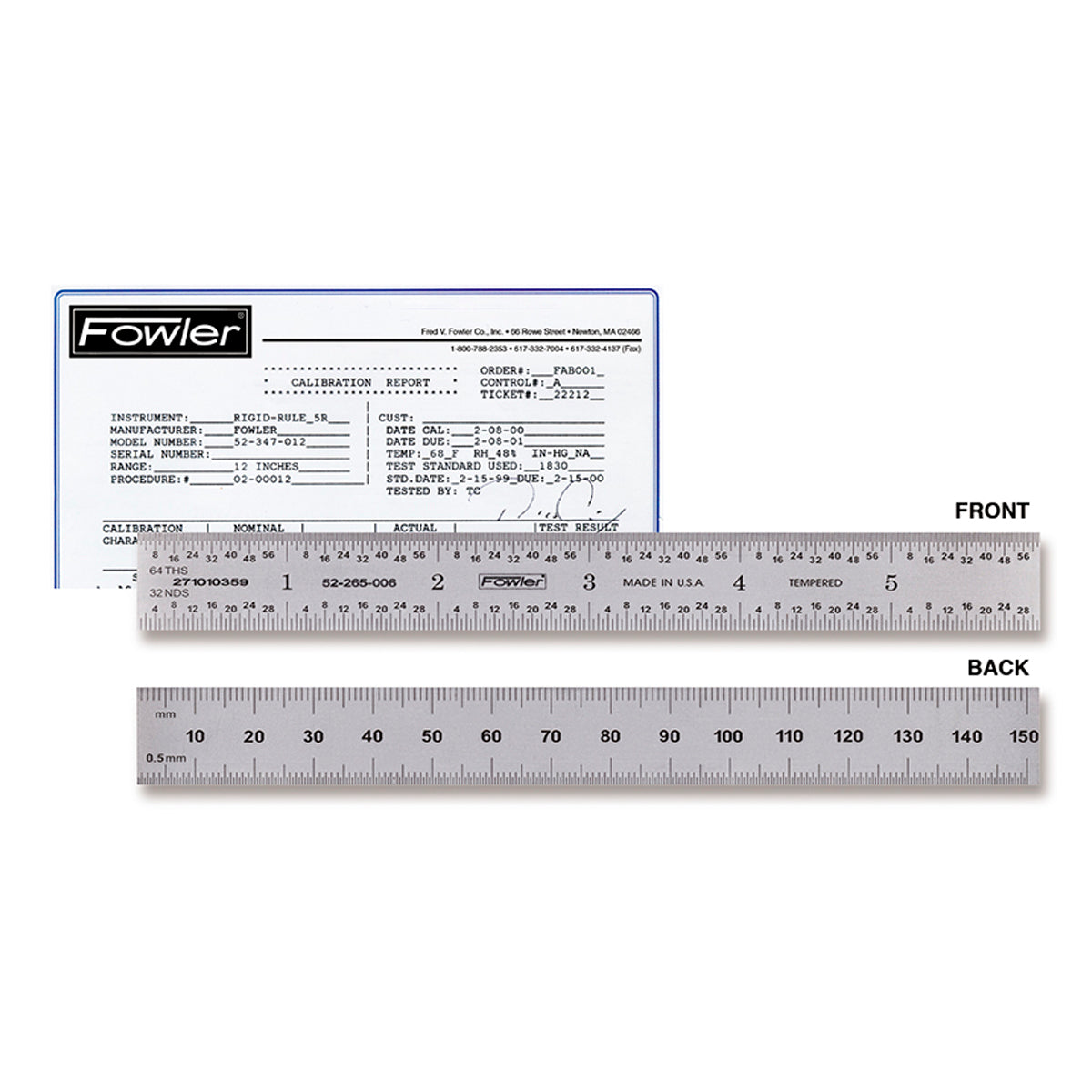 Fowler 24″/600mm Rigid Certified Rule Fashion