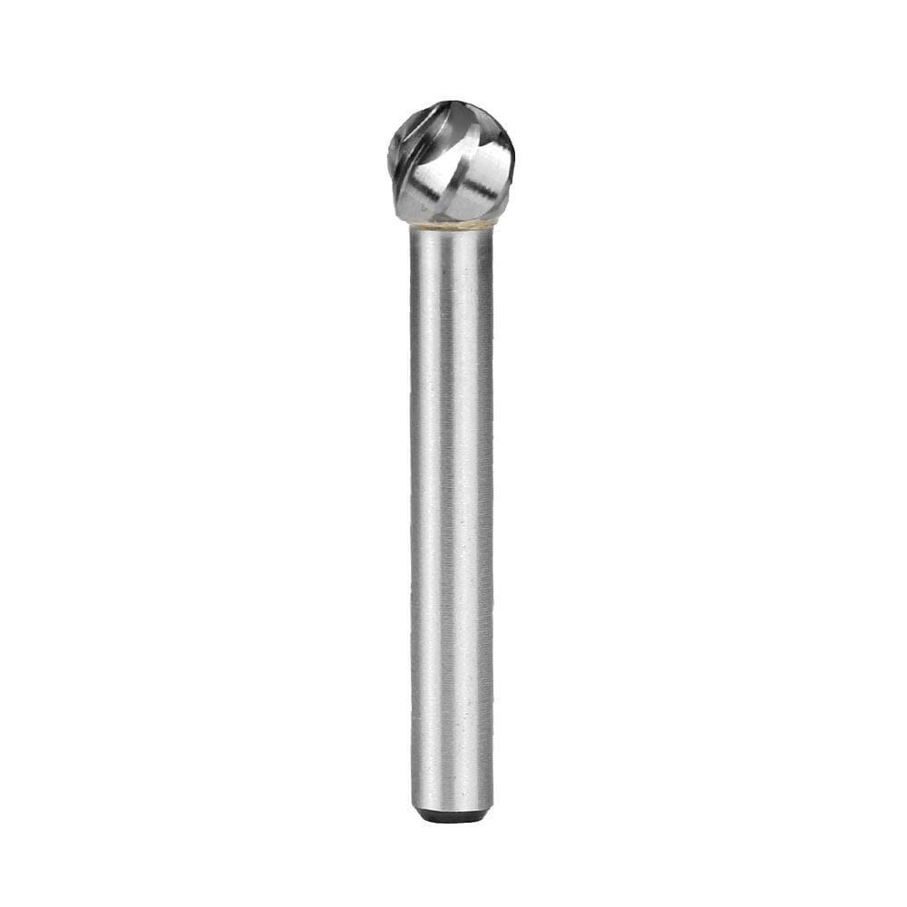 Carbide Burr SD-3NF Ball Shape ALUMIN Range Head D 3/8 x 3/8L, 1/4 Shank, 2-1/8 Inch Full Length Online now