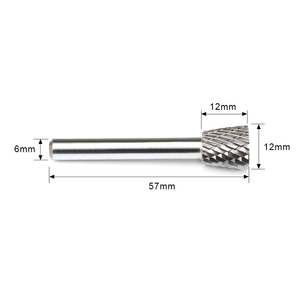 Carbide Burr N1212M06 Inverted Cone OMNI Range Head D 12 x 12mm, 6mm Shank, 57mm Full Length Discount