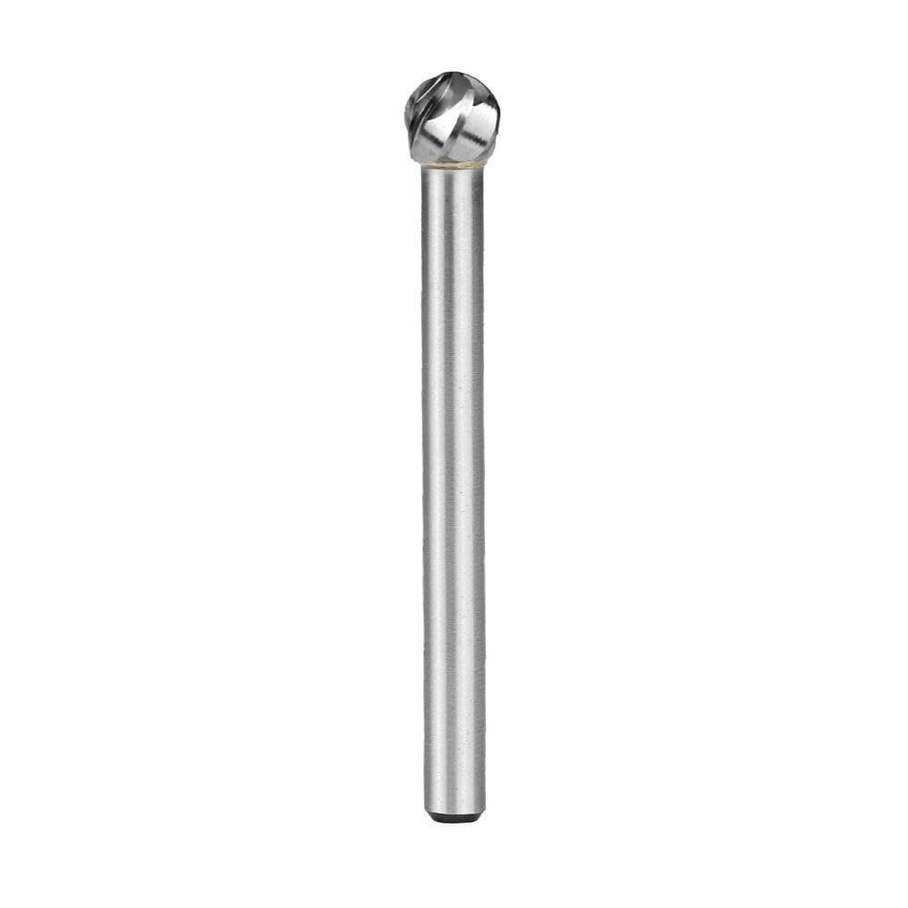 Carbide Burr SD-3NFL4 Ball Shape ALUMIN Range Head D 3/8 x 3/8L, 1/4 Shank, 4-1/3 Inch Full Length on Sale