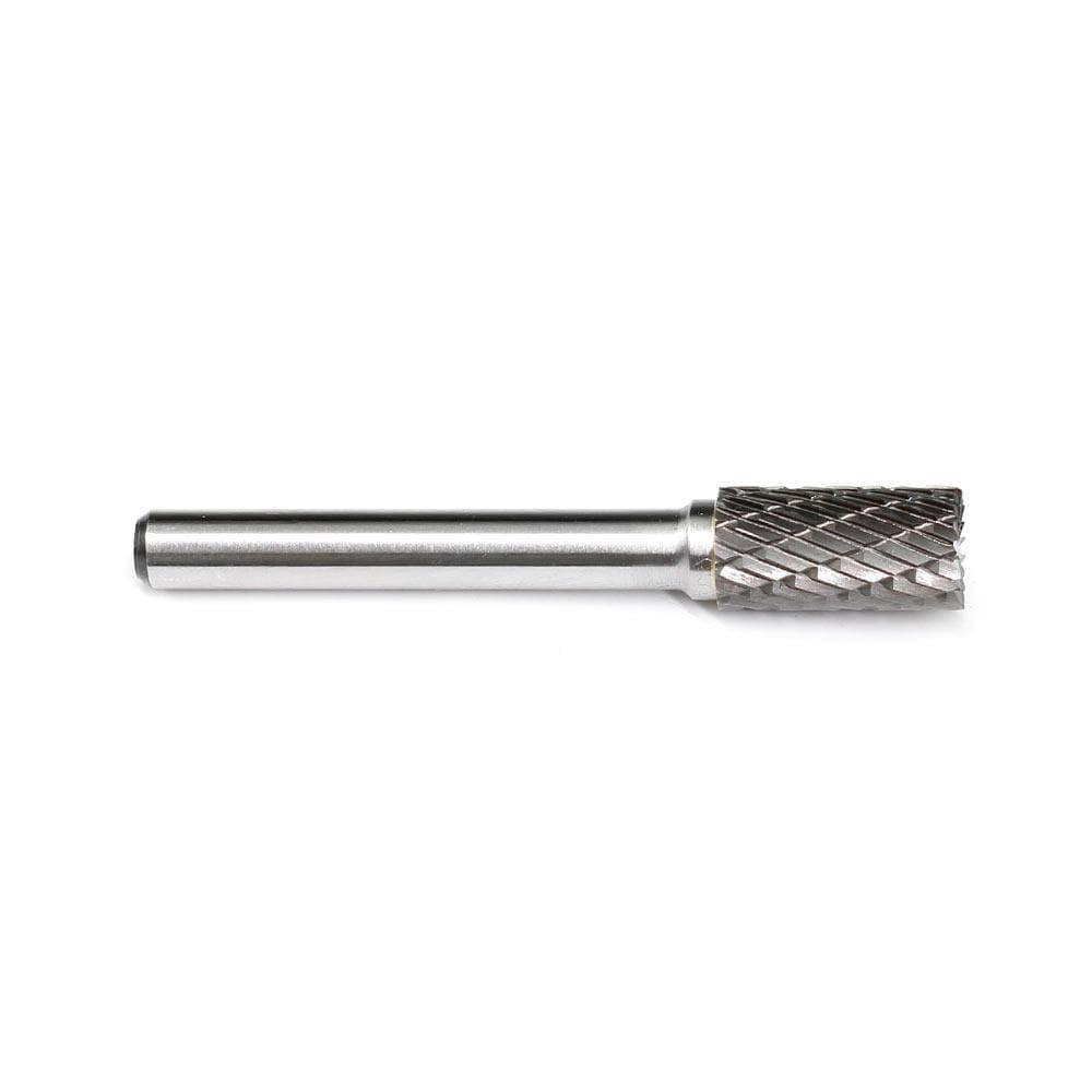 Carbide Burr SB-3 Cylinderical End Cut OMNI Range Head D 3/8 x 3/4L, 1/4 Shank, 2-1/2 Inch Full Length Fashion