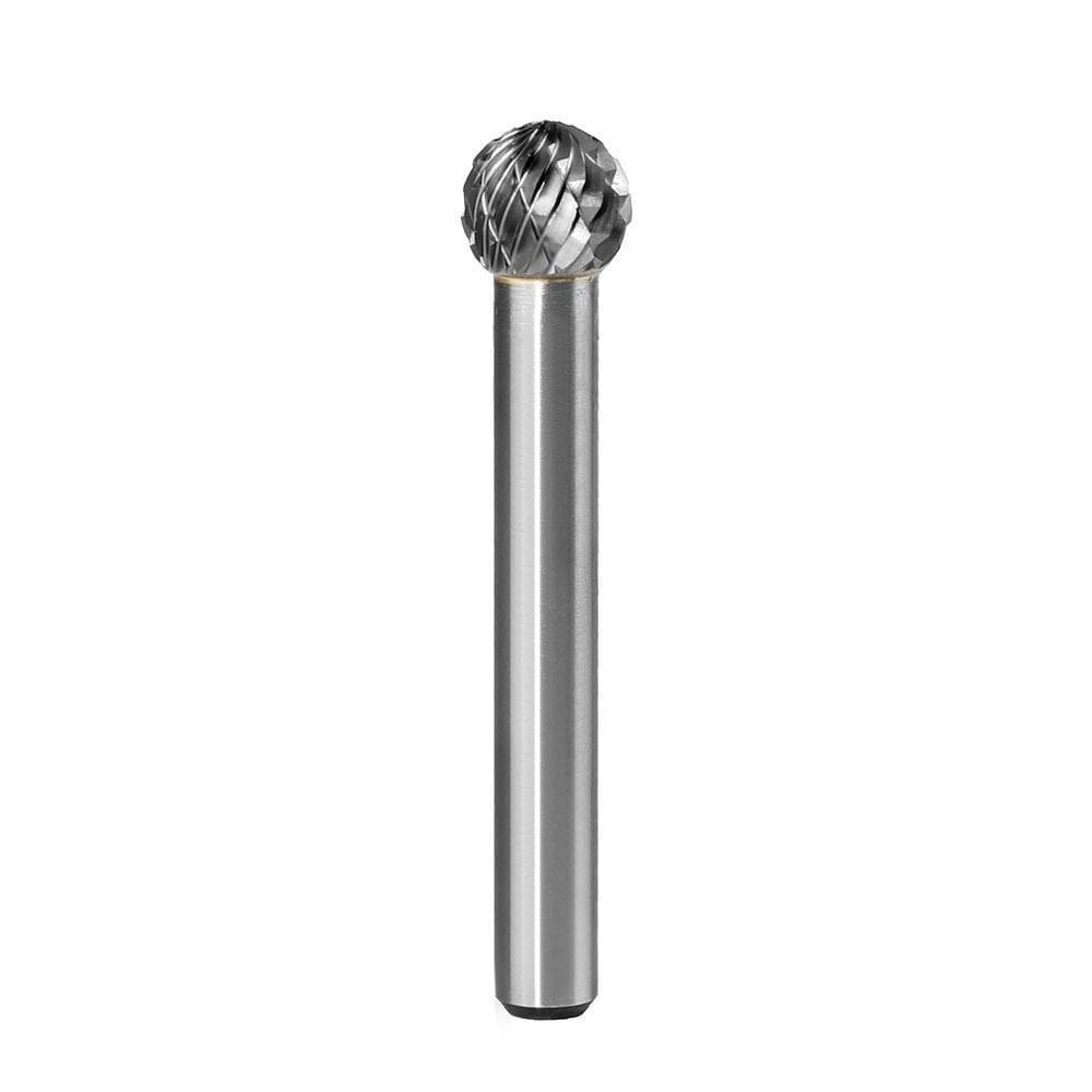 Carbide Burr SD-3 Ball Shape OMNI Range Head D 3/8 x 3/8L, 1/4 Shank, 2-1/8 Inch Full Length Online Hot Sale