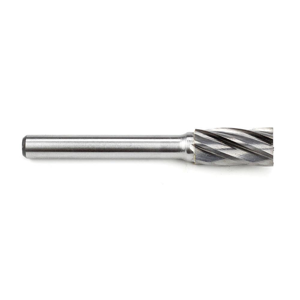 Carbide Burr SA-3NF Cylinderical Plain End ALUMIN Range Head D 3/8 x 3/4L, 1/4 Shank, 2-1/2 Inch Full Length Hot on Sale