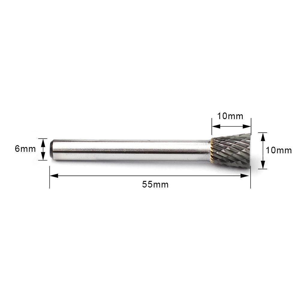 Carbide Burr N1010M06 Inverted Cone OMNI Range Head D 10 x 10mm, 6mm Shank, 55mm Full Length Online