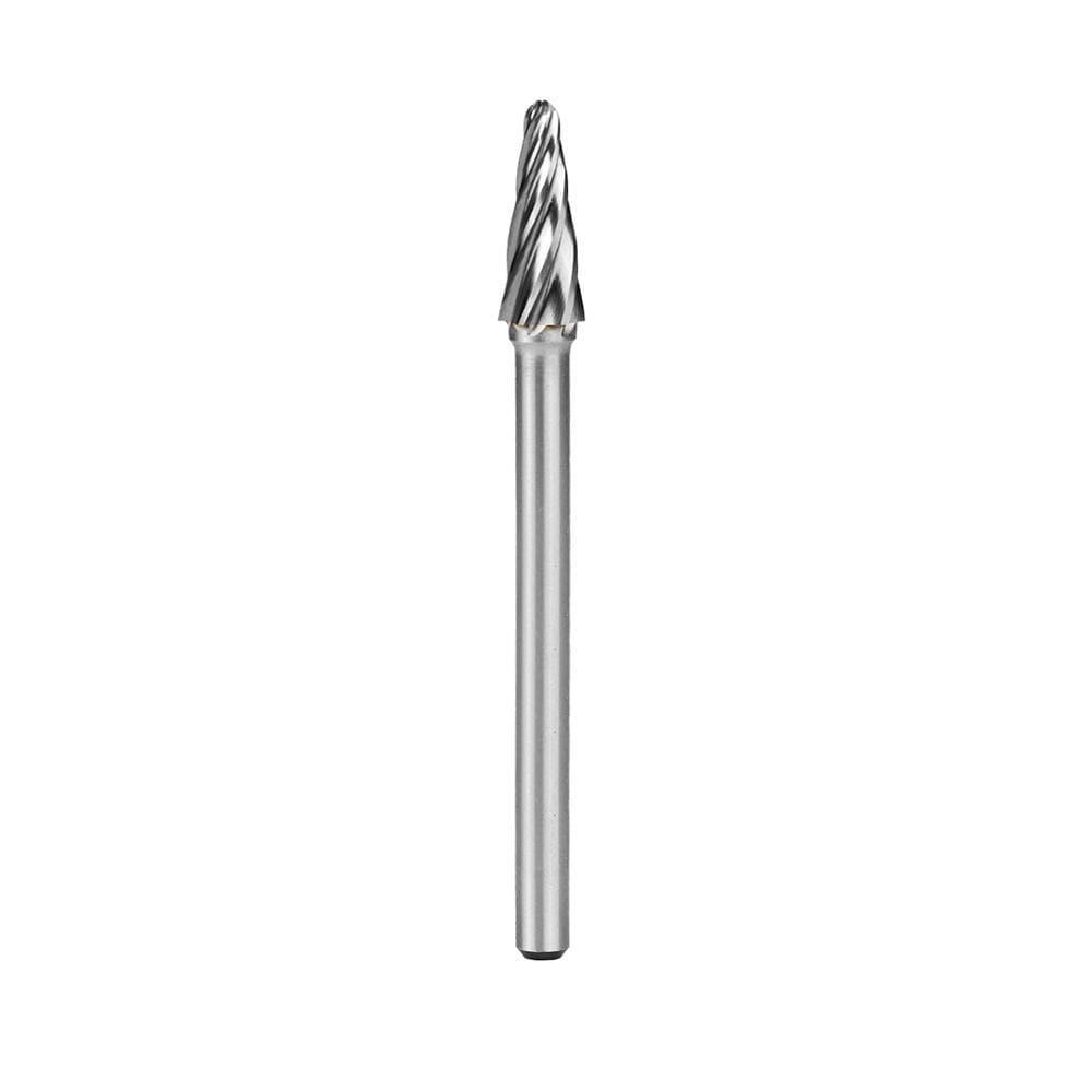 Carbide Burr SL-3NFL4 Cone Radius End ALUMIN Range Head D 3/8 x 1L, 1/4 Shank, 4-1/3 Inch Full Length Online now