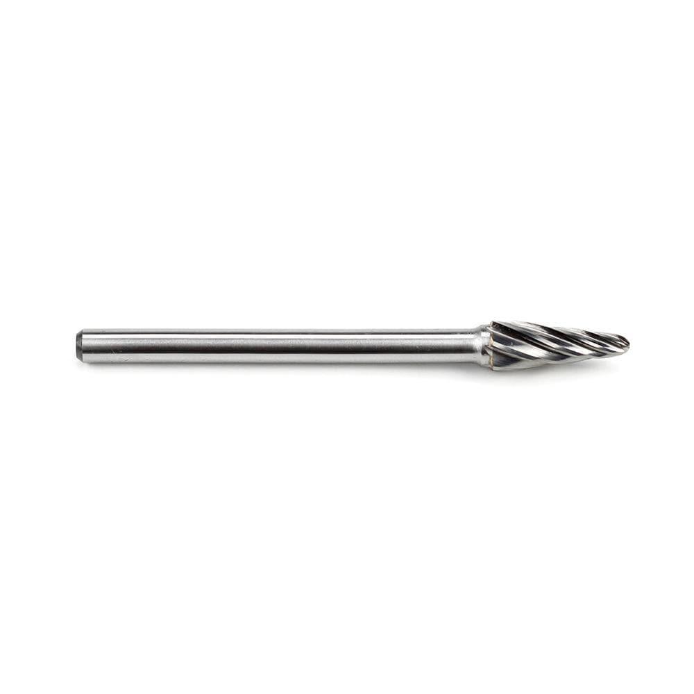 Carbide Burr SL-3NFL4 Cone Radius End ALUMIN Range Head D 3/8 x 1L, 1/4 Shank, 4-1/3 Inch Full Length Online now