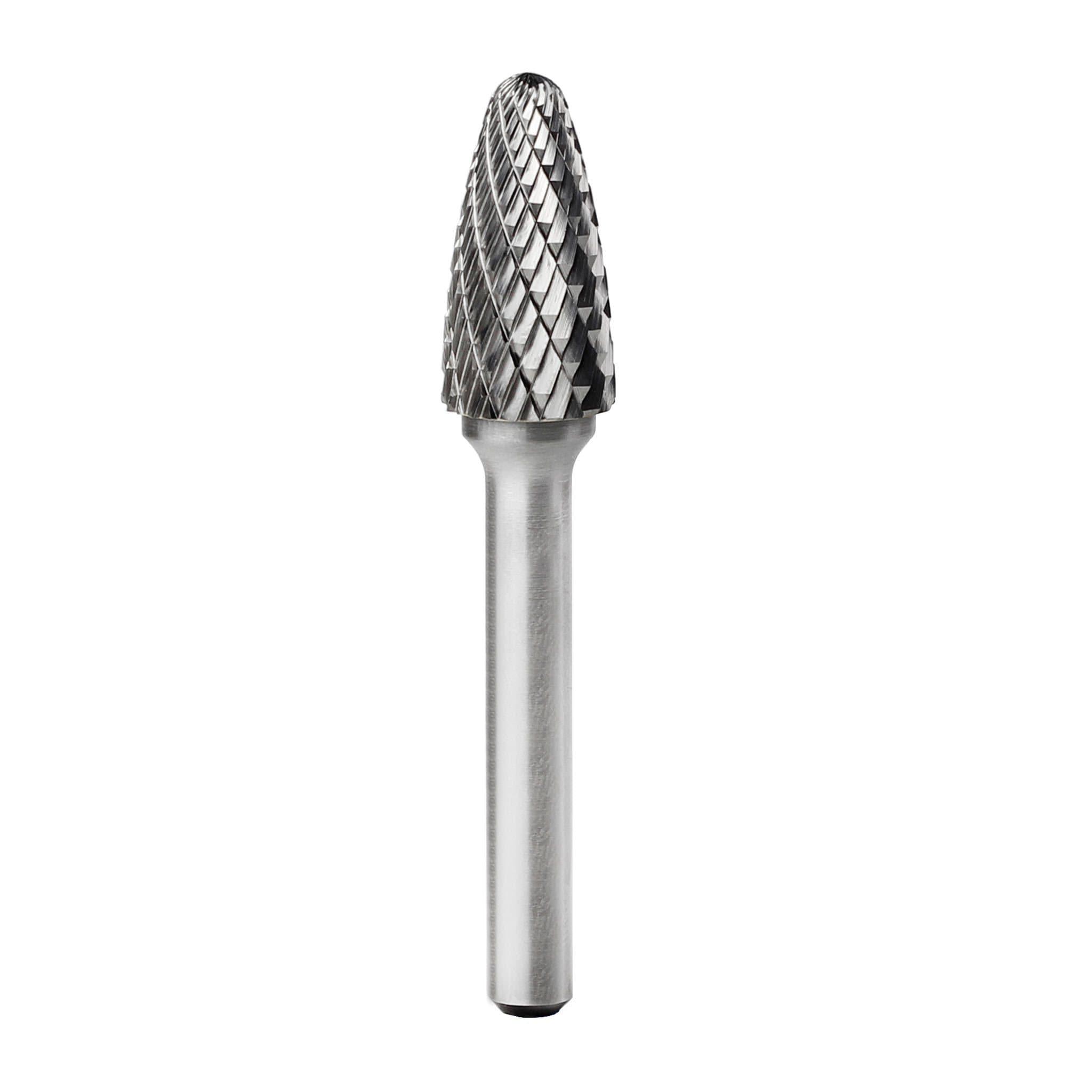 Carbide Burr SF-5 Tree Radius End OMNI Range Head D 1/2 x 1L ,1/4 Shank, 2-3/4 Inch Full Length Supply